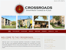 Tablet Screenshot of crossroadsapthomes.com